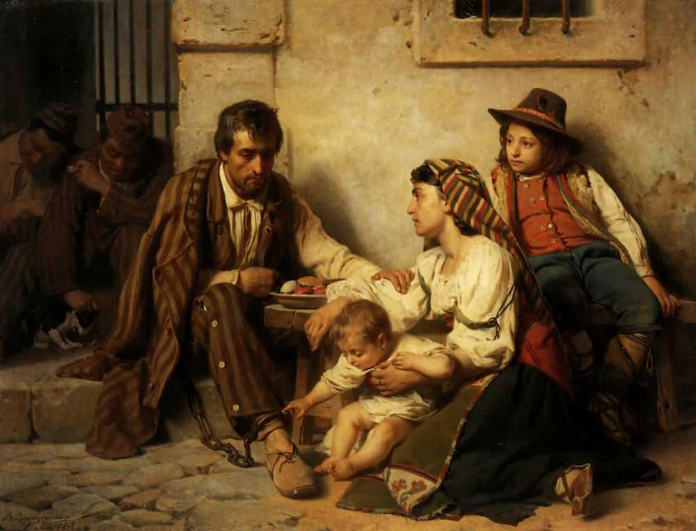 Prisoner with his family Prisoner with his family
